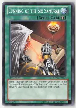 Yugioh - Cunning of the Six Samurai SDWA-EN027 1st Edition - Structure Deck: Sam - Image 1