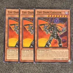 3x LCYW-EN210 The Dark Creator Common Unlimited Edition NM Yugioh Card - Image 1