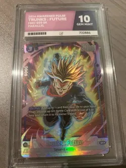 Ace 10 Dragon Ball Super Fusion World Card Trunks FB01-050 Alternate Art SR - Image 1