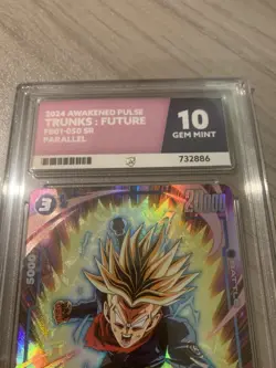 Ace 10 Dragon Ball Super Fusion World Card Trunks FB01-050 Alternate Art SR - Image 4
