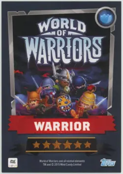 2015 Topps World of Warriors Trading Card Game Agoolik Foil Cracked Ice #221 - Image 2
