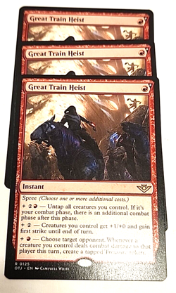 X3 Great Train Heist Outlaws of Thunder Junction Regular - Image 1