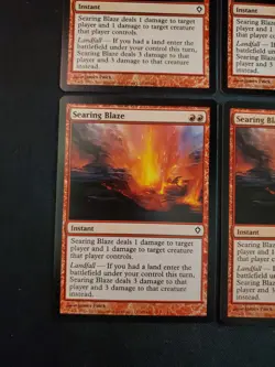 4x SEARING BLAZE Worldwake NM MTG Magic the Gathering Tcg Playset 4 X4 ** - Image 5