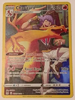 Pokemon TCG Charizard TG03/TG30 Swsh11: Lost Origin Trainer Gallery Holo LP - Image 1