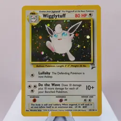Pokemon TCG - Wigglytuff 19/130 Base Set 2 Holo Rare WOTC - EXC - Image 2
