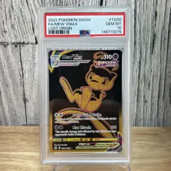 2022 POKEMON SWORD & SHIELD LOST ORIGIN #TG30 FULL ART/MEW VMAX PSA 10 - Image 1