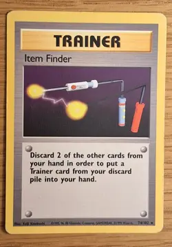 Item Finder 74/102 | Rare | Base Set | WOTC Pokemon TCG | NM - Image 1
