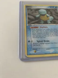 Pokemon: EX Delta Species - Ditto (Squirtle) Common Non-holo (DAMAGED) - Image 2