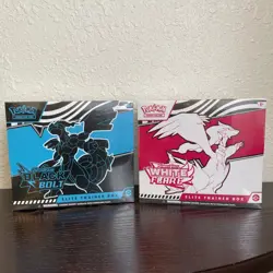 Pokemon Tcg Black Bolt & White Flare ETB’s lot of 2 Factory Sealed - Image 1