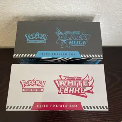 Pokemon Tcg Black Bolt & White Flare ETB’s lot of 2 Factory Sealed - Image 5