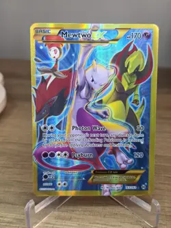 Mewtwo EX (163 Secret Full Art) Pokemon BREAKthrough Secret Rare 163 - Image 5