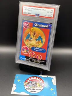1999 POKEMON BURGER KING #6 CHARIZARD PSA 6 Unperforated - Image 2
