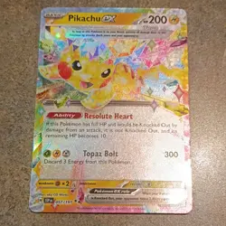 The Pokemon Company Pikachu EX 057/191 Sv08 Surging Sparks Double Rare Holo - Image 1