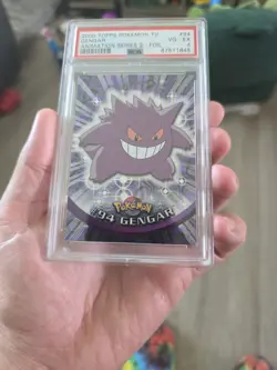 2000 TOPPS POKEMON TV ANIMATION SERIES 2 FOIL #94 GENGAR PSA 4 - Image 2