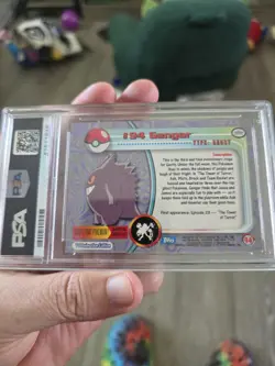 2000 TOPPS POKEMON TV ANIMATION SERIES 2 FOIL #94 GENGAR PSA 4 - Image 3