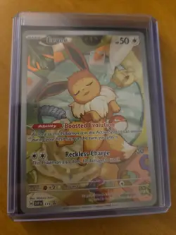 Pokemon Eevee TCG Prismatic Holo Promo Card 173 Evolutions - Image 1