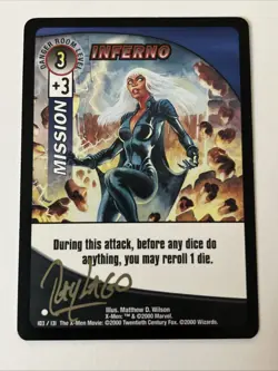 Signed By Ray Lago X-Men Trading Card Game CCG Card Artist Proof Inferno - Image 1