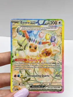 Eevee ex HP200 Metal Pokemon Card-Collectible Gift Display. - Image 1