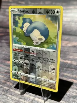 Snorlax 131/185 Rare Reverse Holo SWSH04: Vivid Voltage Pokemon Card - Image 3