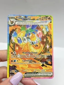 Flareon ex HP270 Pokemon Metal Card-Collectible Gift Display. - Image 1