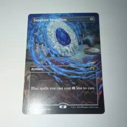 Magic: The Gathering Sapphire Medallion Borderless Modern Horizons 3 - Image 1