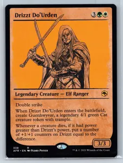 DRIZZT DO'URDEN (SHOWCASE) 338 ADVENTURES IN THE FORGOTTEN REALMS MTG NM - Image 1