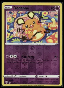 Dedenne 078/189 Uncommon Darkness Ablaze Pokemon Reverse Holo Near Mint - Image 1
