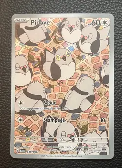 Pokemon TCG Pidove 148/086 Black Bolt Full Art - Image 1