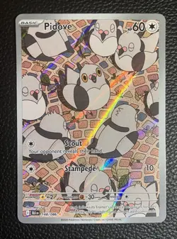 Pokemon TCG Pidove 148/086 Black Bolt Full Art - Image 3