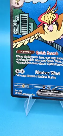 2023 Pokemon SV Obsidian Flames - OBF EN Pidgeot ex #225/197 NM (B1) - Image 5