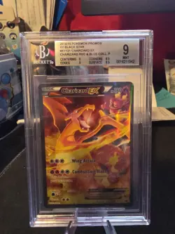 2014-16 Pokemon Charizard #XY121 Red And Blue Collection BGS 9 Black Star Promo - Image 1
