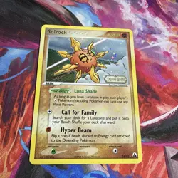 Solrock 25/92 Reverse Holo Stamped - Pokemon TCG ex Legend Maker - Image 2