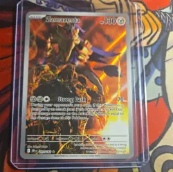 Pokemon Zamazenta 201/182 SV10 Destined Rivals Full Art Holo Rare - Image 1