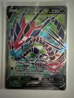 Eternatus V SWSH044 Promo Holo Near Mint Condition Black Star Promo - Image 1