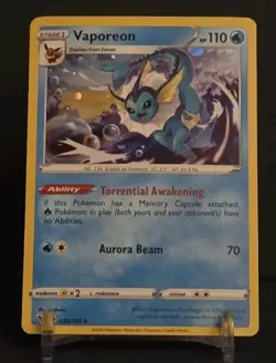 Vaporeon Cosmos Holo Vivid Voltage Promo Pokemon TCG 30/185 - Image 1