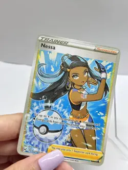 TRAINGR Supporter Nessa Pokemon Metal Card-Collectible Gift Display. - Image 3