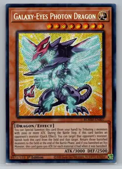 Galaxy-Eyes Photon Dragon BLMM-EN007 1st Edition Secret Yu-Gi-Oh Card - Image 1