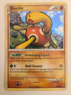Pokemon TGC 2010 Heartgold Soulsilver Shuckle HGSS15 Black Star Promo Holo Card - Image 2