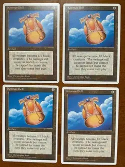 Kormus Bell, 4th Edition, X4, MtG - Never seen a deck! - Image 1