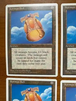 Kormus Bell, 4th Edition, X4, MtG - Never seen a deck! - Image 2