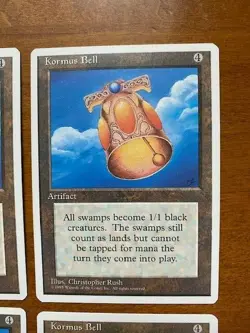 Kormus Bell, 4th Edition, X4, MtG - Never seen a deck! - Image 3