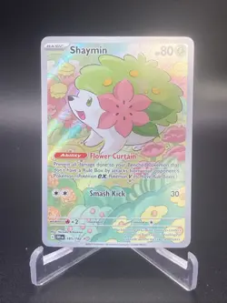 Pokemon TCG Shaymin Card S&V Destined Rivals 185/182 Illustration Rare - Image 1