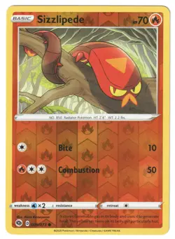 SIZZLIPEDE - 009/073 Champion's Path - POKEMON Reverse Holo NM/M - Image 1