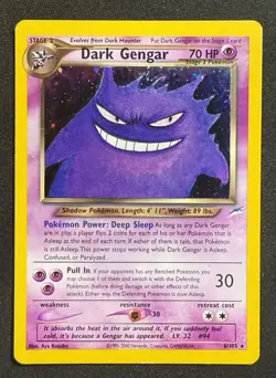 Pokemon Dark Gengar Neo Destiny Holo Rare Card 6/105 LP-NM Condition - Image 1