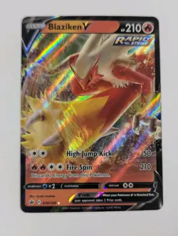 Blaziken V 020/198 Holo Chilling Reign Pokemon TCG NM - Image 1