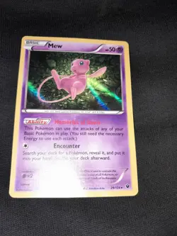 Mew 29/124 Fates Collide Holo Pokemon TCG LP - Image 2