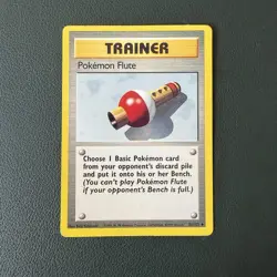 Pokemon TCG Pokemon Flute 86/102 Base Set Uncommon Lightly Played - Image 1