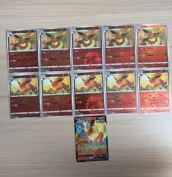 Flareon SET Flareon V 04 13/14 Pokemon TCG Chinese Gem Pack Vol 2 11 Crad - Image 1