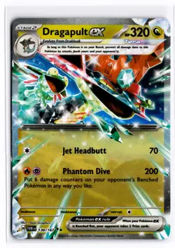 2024 TCG Pokemon #130 Dragapult ex 130/167 Holo Twilight Masquerade Double Rare - Image 1