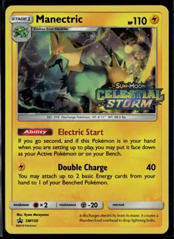 Manectric - SM130 (Prerelease) SM130 Sun & Moon Promo Promo Holo Pokemon - Image 1